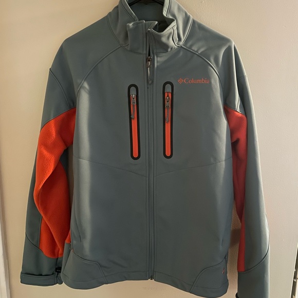 Mens Columbia Jacket size M Gray/orange - Picture 6 of 8